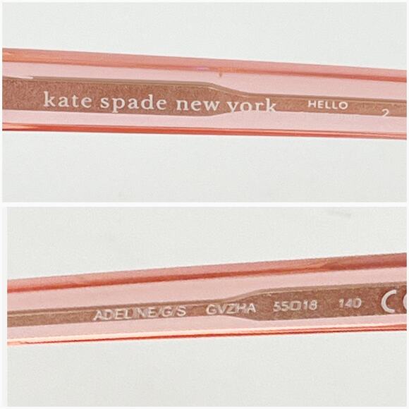 Kate Spade ADELINE/G/S Pink Yellow Frame - Picture 8 of 10
